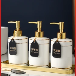 Luxury Ceramic Hand Sanitizer Bottle Bathroom Press Separate Bottle Create Nordic Wine Club Home Soap Bottle
