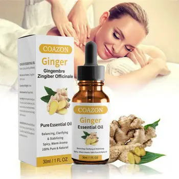 

30ML 5000mg Lymphatic Drainage Ginger Essential Oil Natural Plant Extract Body Massage Essence Skin Care