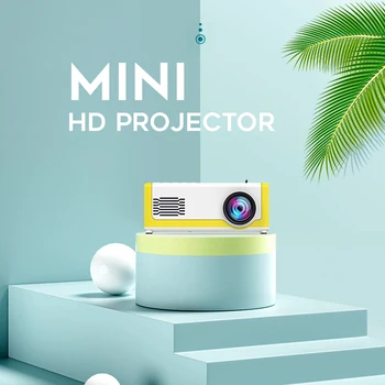 

M1 Mini Projector Support 1080P Display AV USB SD Card USB Portable Pocket Beamer Projector for Entertainment Gifts Personal Use