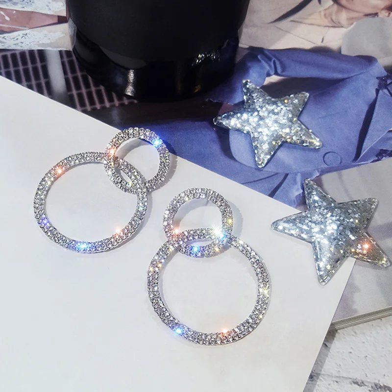 1 Pair Round Hoop Earrings Ear Pendant Dangle Fashion Jewelry for Women Girls CX17 | Украшения и аксессуары