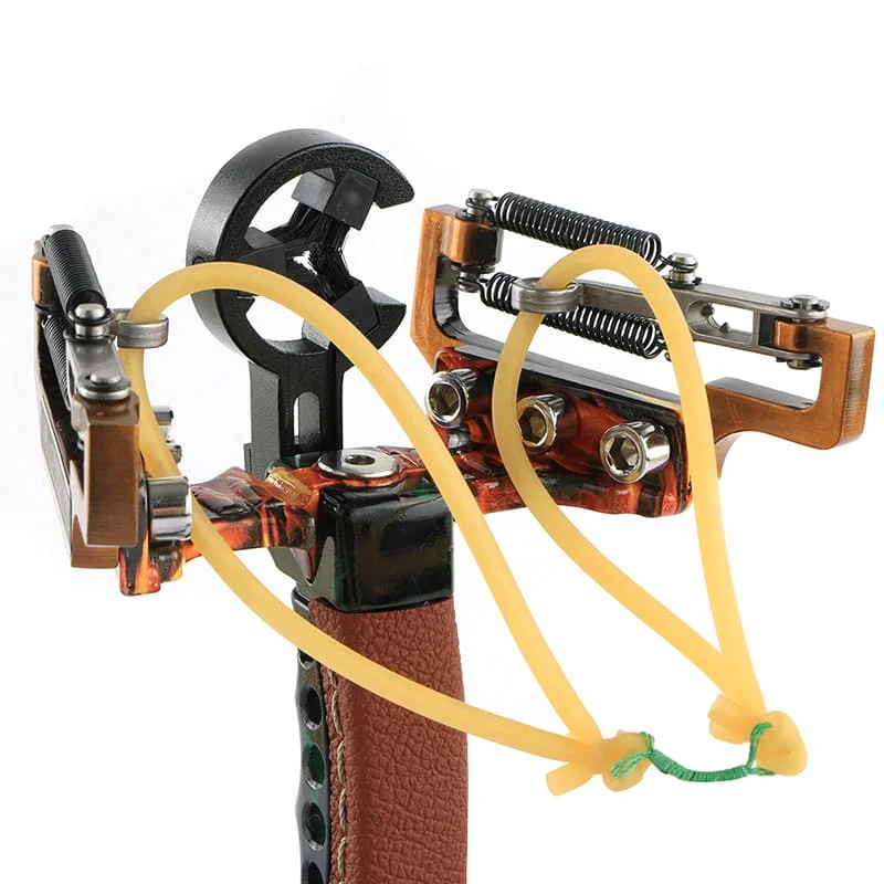 High-Velocity Alloy Microfibre Leather Fishing Slingshot with Wrist Rest: Ideal for Outdoor Hunting and Fishing Catapult Description Image.This Product Can Be Found With The Tag Names Colorful Shooting, Compact Paintballs, Interactive Sports & Entertainment