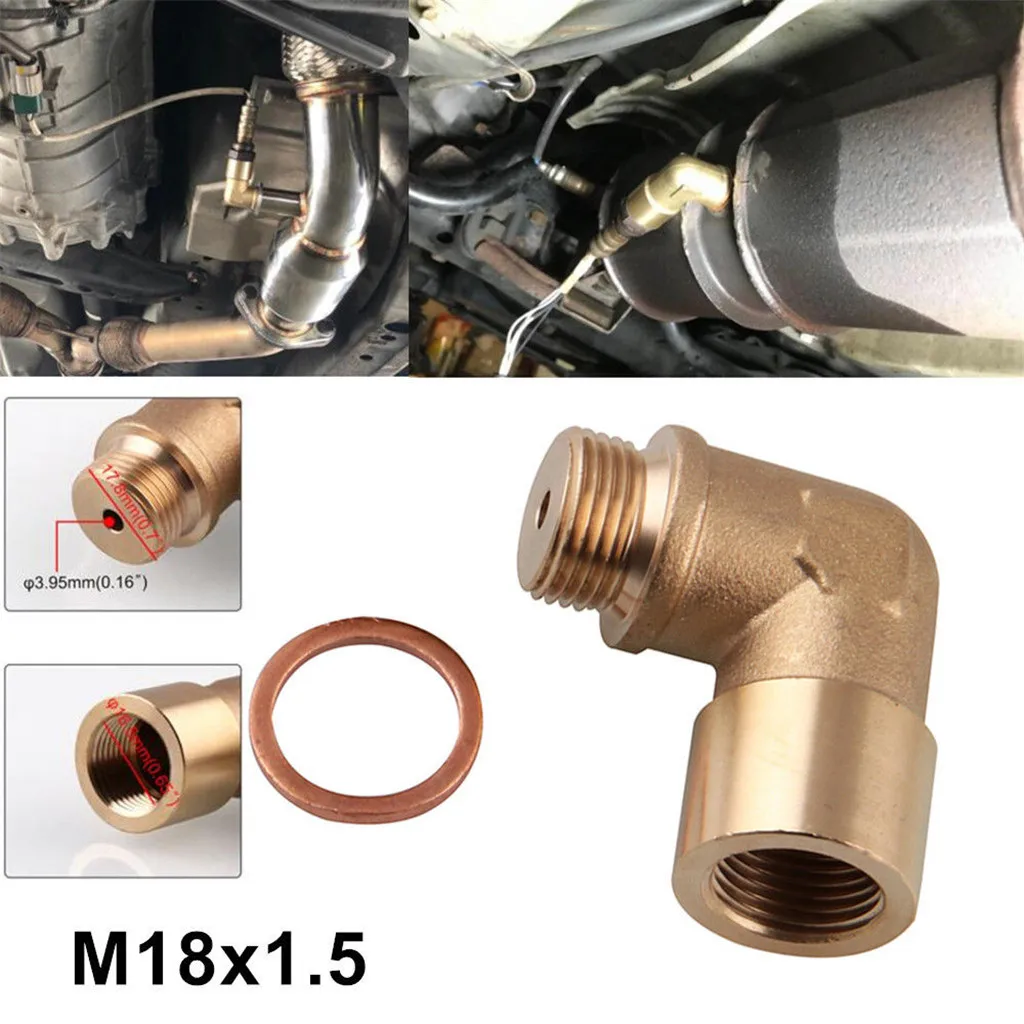 02 Bung расширение M18X1.5 O2 Датчик кислорода угловой расширитель Spacer 90 градусов аксессуары для датчиков кислорода# G10
