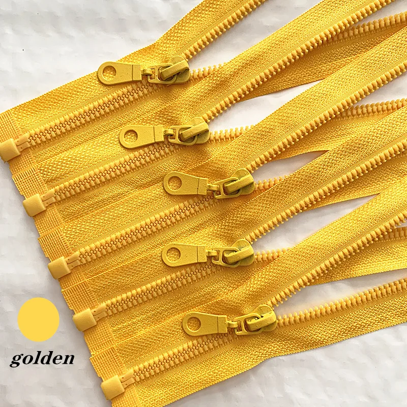 

3pcs 5# 25Cm Resin Detachable Zipper Opening That Opens The Self Locking Plastic Self Locking Zipper(20 Colors)