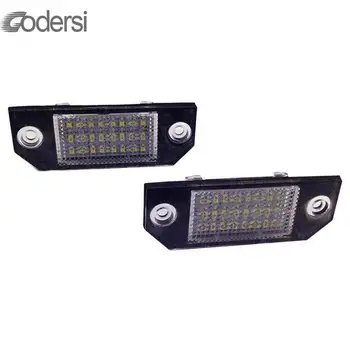 

2PCS DC12V Car LED License Number Plate Light Lamp 1.44W 24 LED White Light Fit For Ford For Focus C-MAX MK2