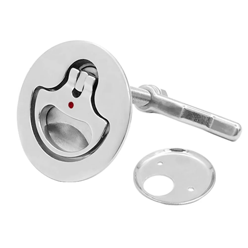 

Deck Latch Professional Lift Handle Locks Back Stainless Steel Plate Cam Pull Flush Hatch Accessories Hardware Boat