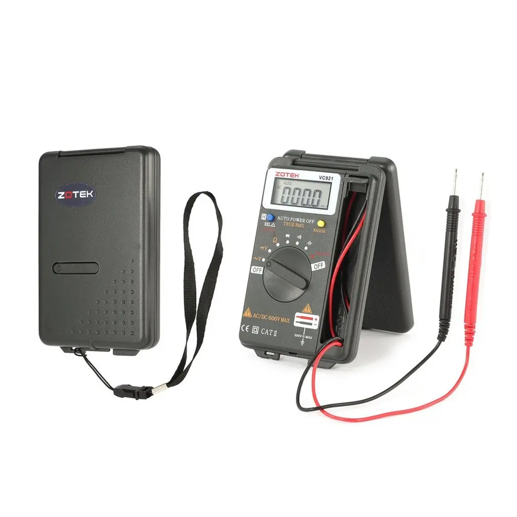ZOTEK VC921 4000 Counts LCD Digital Multimeter Pocket Auto range DC AC Voltage Ohm Capacitance Diode Continuity Meter Tester