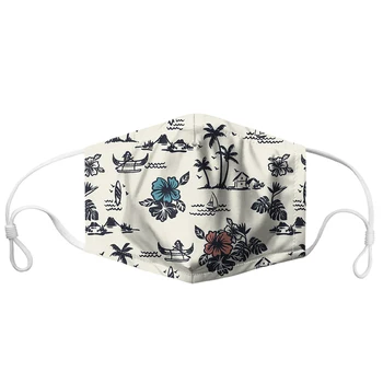 

NOISYDESIGNS Tropical Plants Animals Printing Dust Mouth Mask Washable Breathable Customized Face Mouth Mask Drop shipping