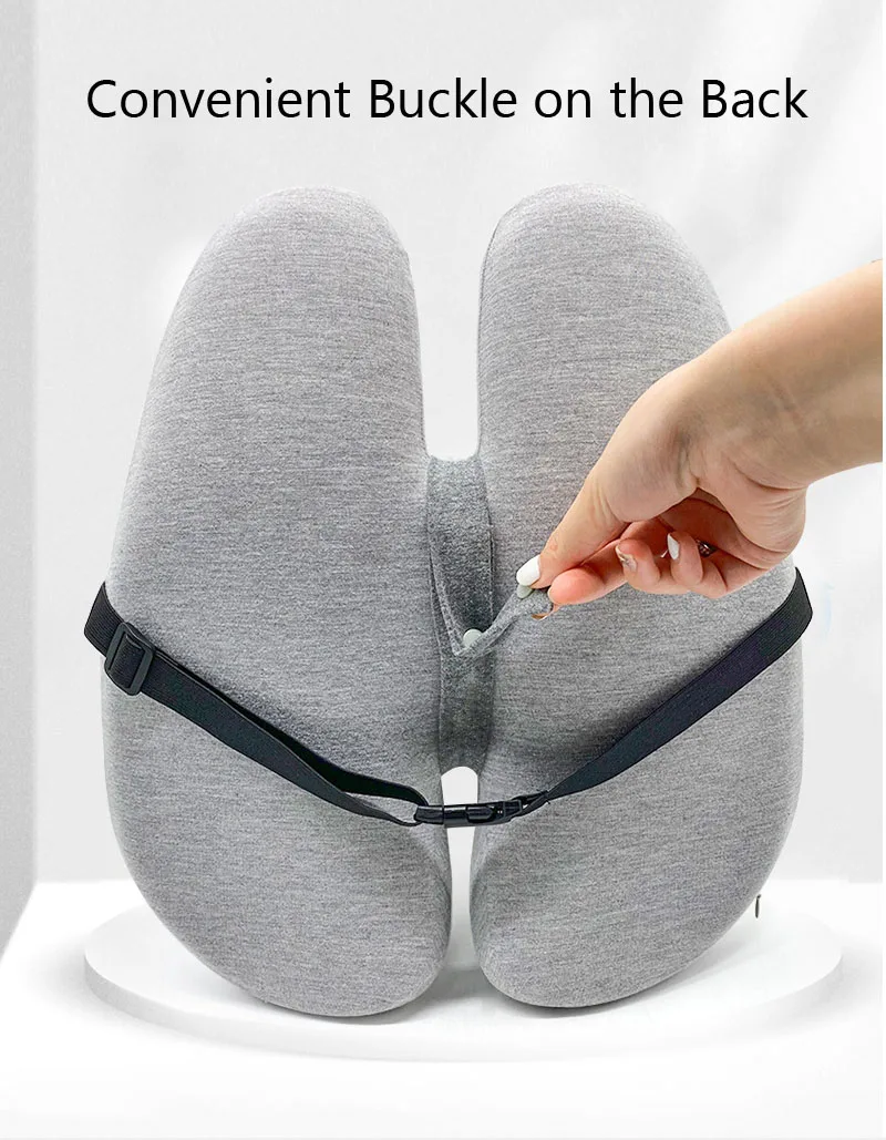 PurenLatex Memory Foam Cushion Seat Orthopedic Seat Chair Cushion Hemorrhoid Treat Cushion Back Cushion Relief Coccyx Pain