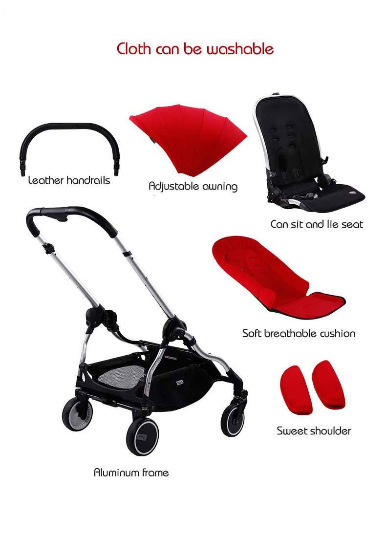Pouch folding baby carriage Super light baby stroller easy to Carry and Folding Portable Baby pram