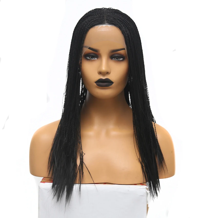Charisma Middle Part 2x Twist Braids Synthetic Lace Front Wig With