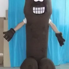 Хэллоуин коричневый пенис талисман костюм взрослых Косплей вечерние костюмы