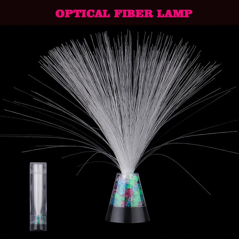 

High Quality LED Romantic Fibre Optic Light Starry Lamp Decor Fountain Colors Changing Relaxing Night Lamp Plastic