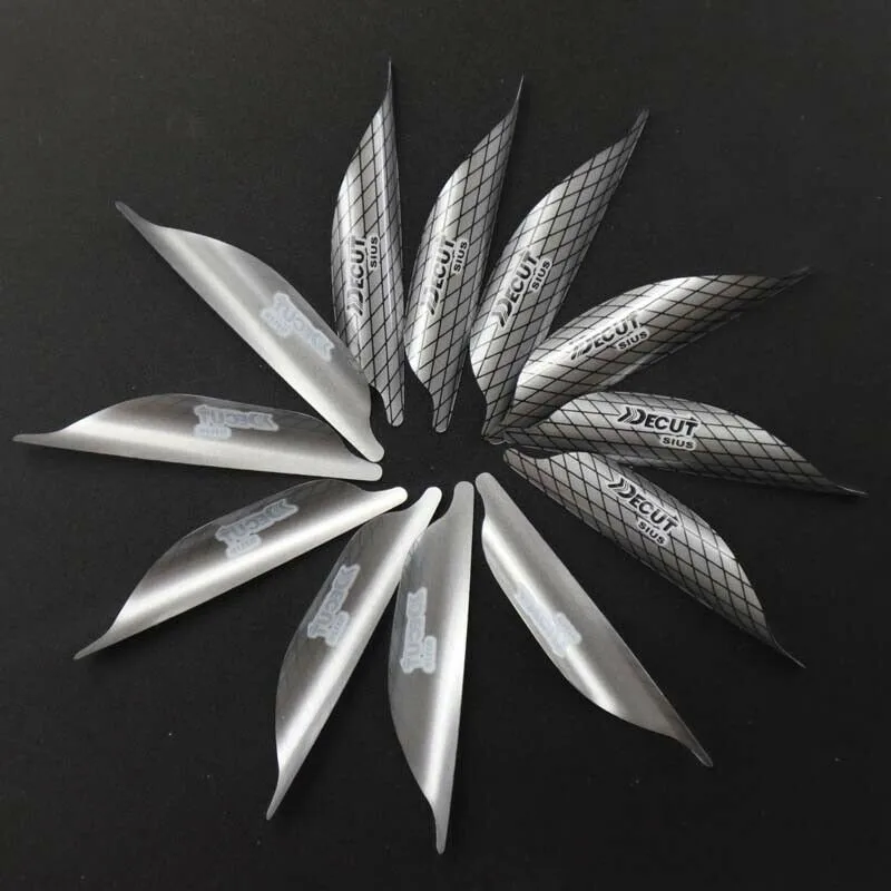 50 шт. 1,5" /1,75"/" спиннинговые лопасти для стрельбы из лука, спиральные флетчи с перьями, стрелы с правым крылом, инструменты для самостоятельной сборки лука, тренировочные аксессуары для стрельбы
