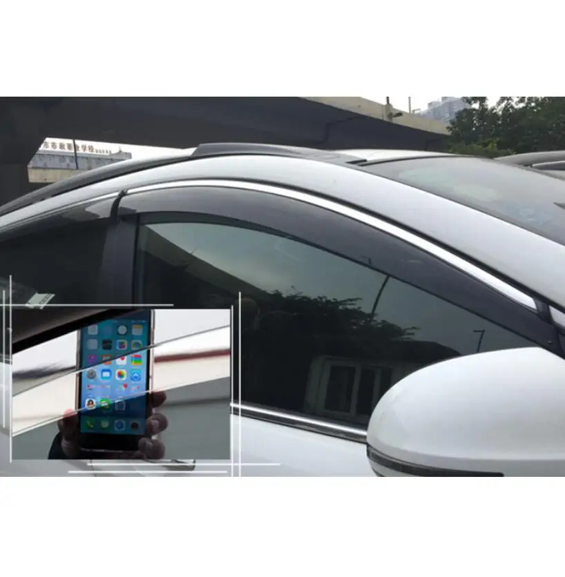 Для Ford Edge 2011 2012 2013 пластиковый Наружный козырек вентиляционные Шторы окно Защита от солнца защита от дождя отражатель 4 шт