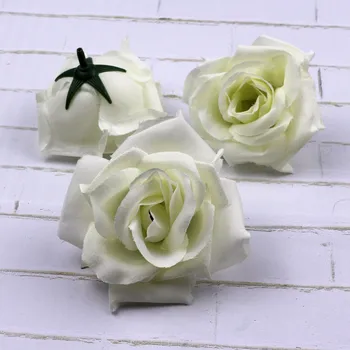 

Lulang Purple Artificial Fake Flowers Silk Roses Heads Flower Arrangements Wedding Floral for Home Garden Party Decoration 20PCS