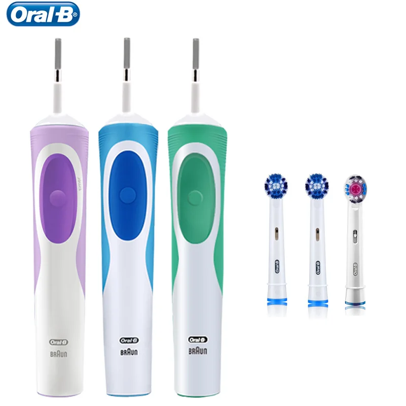 Electric Toothbrush Oral B with 8 Brush Heads + Storage Box