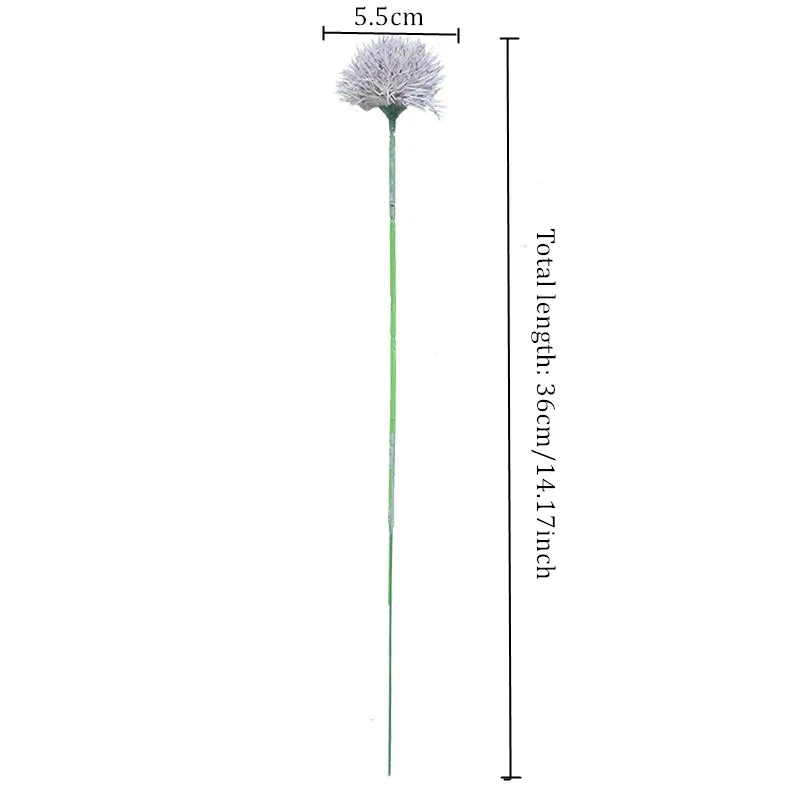 36 см INS Европейский Одуванчик филиал пластик искусственный цветок Букет DIY домашний декор свадебный цветок расположение зеленое растение 10 шт