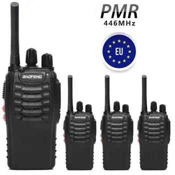 

4pcs Baofeng BF-88E Upgrade BF-888S WalkieTalkie UHF PMR446 0.5W 16CH European Handheld cb radio station Two-way Radio
