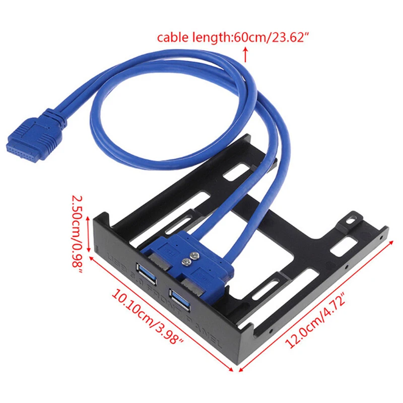 20 контактный 2 портовый USB 3 0 переходник для кабеля передней панели USB3.0
