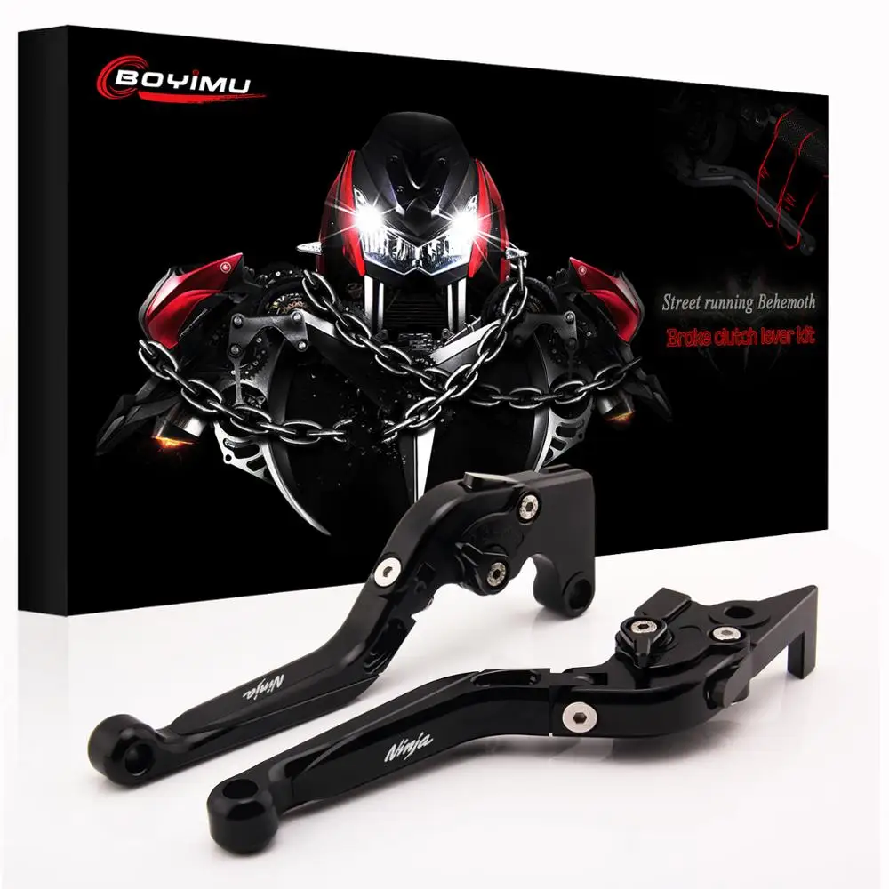 NEW 15 Colors For Kawasaki NINJA 250R 2008-2012 Motorcycle Accessories CNC Aluminum Brake Lever Clutch Handle Levers LOGO | Автомобили и