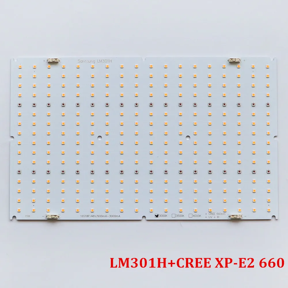 Плата для светодиодных ламп Samsung QB288 PCBA V3 LM301H 3000K/3500K с CREE XP-E2 660nm УФ ИК светодиодная