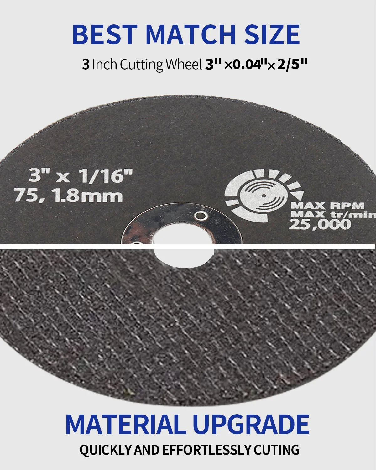 75mm Dremel Metal Cutting Discs 3inch Cut Off Wheels For Metal Stainless Steel Abrasive Grinding Wheel Milling Cutter 10mm Bore,cutting disc,abrasive wheel,grinding wheel