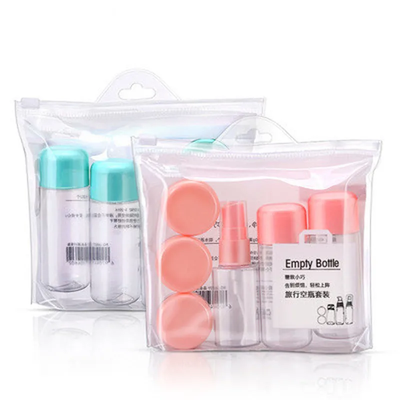 

8Pcs/Set Travel Mini Makeup Cosmetic Face Cream Pot Bottles Plastic Transparent Empty Eyeshadow Make Up Container Bottle