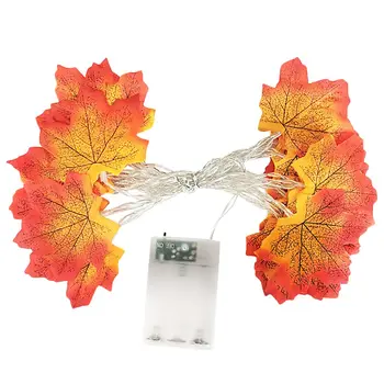 

Thanksgiving Maple Leaf String Light Creative 40 LED Light without Battery