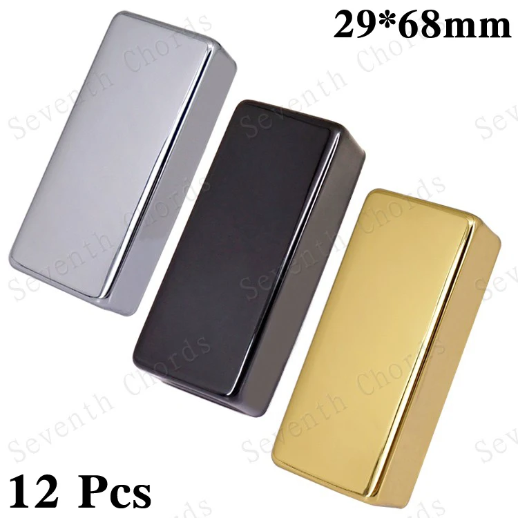 12 шт мини без отверстия запечатанный закрытый Электрогитары латунь хамбакер