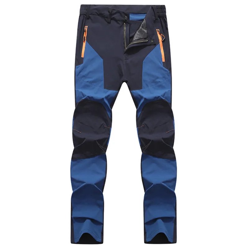 Royal blue Мужские брюки новые осенние походные Водонепроницаемые Брюки Мужские дышащие быстросохнущие ветрозащитные брюки Размер 5XL - Цвет: Royal blue