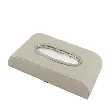 

Car Leather Armrest Tissue Box Cover Pumping Paper Car Home Napkin Holder Case