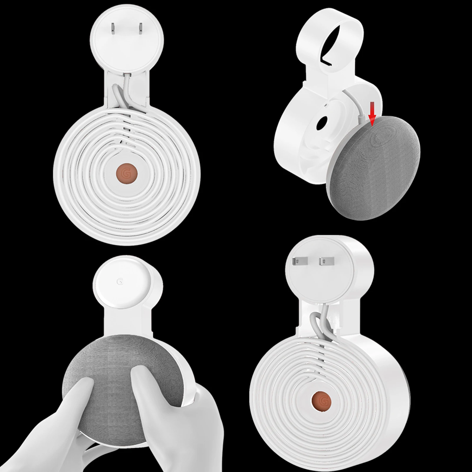 2020 Staffa Di Supporto Per Montaggio A Parete Per Google Nest Mini