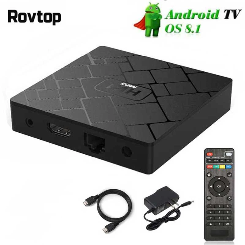 Мини ТВ приставка HK1 Android 8 1 2 ГБ 16 Rockchip RK3229 четыре ядра 4G Wi Fi H.265 4K HD Google Player