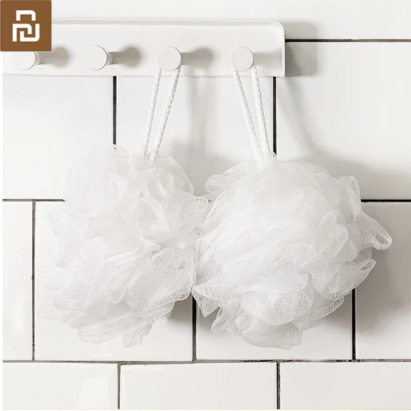 Youpin Bath ball white 2 шт./пакет мягкая текстура легко очищается высокое качество |