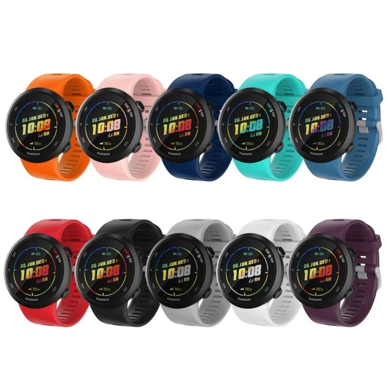 

Silicone Replacement Wristband Smart Watch Strap for garmin- Forerunner 45 45s
