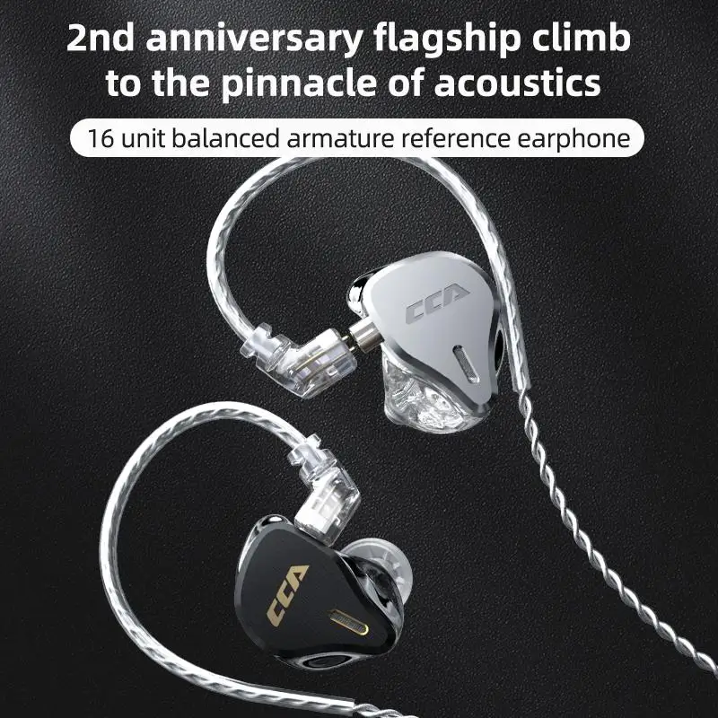 Unidades de Unidade Fone com Cancelamento 8ba em Fones Ouvido Armadura Equilibrada Alta Fidelidade Ruído Asx Asf Zsx Zax Cca Cs16 8 - Image 3