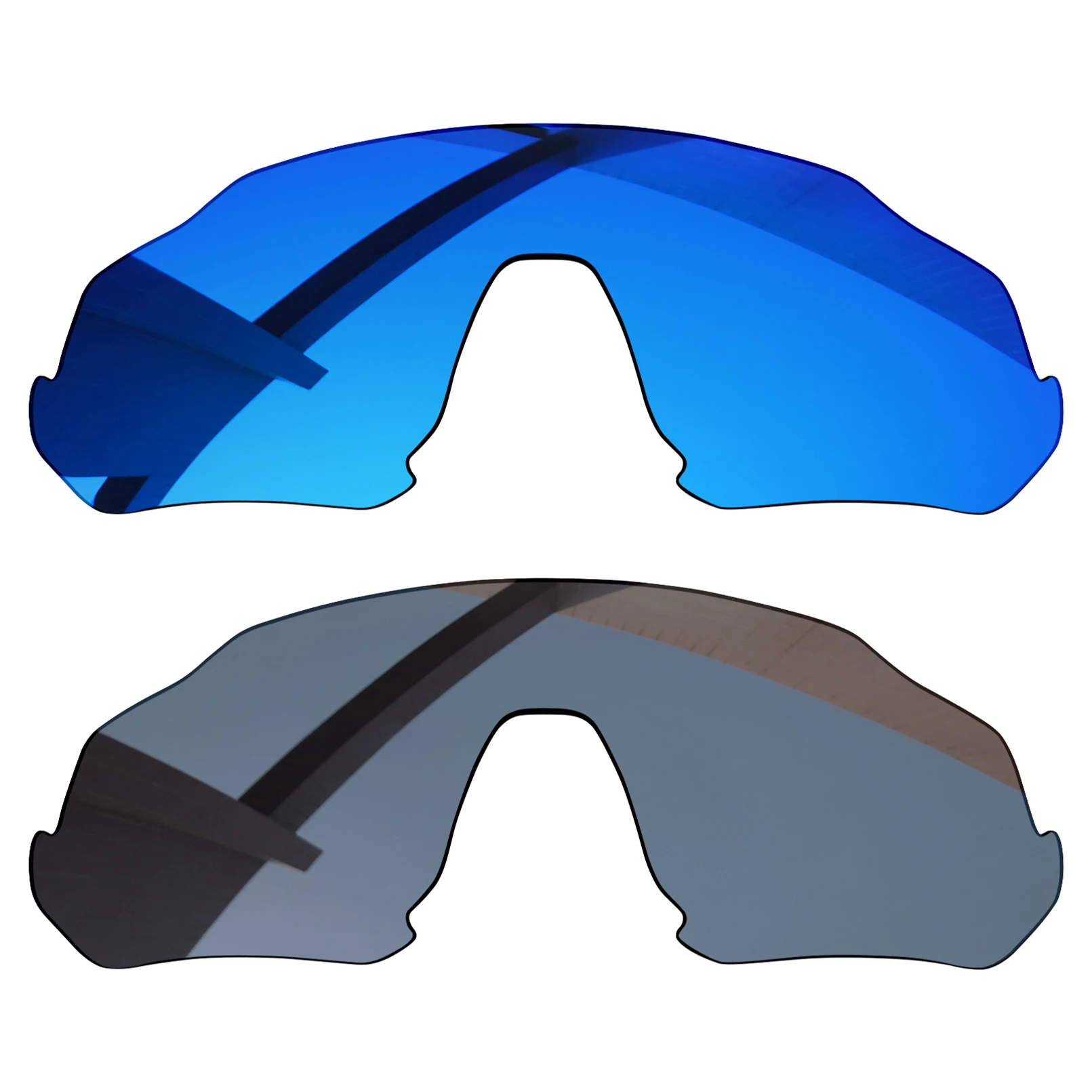 Bsymbo 2 Paia Winter Sky & Sliver Grey Lenti Di Ricambio Polarizzate Per-Oakley Flight Jacket Oo9401 Frame