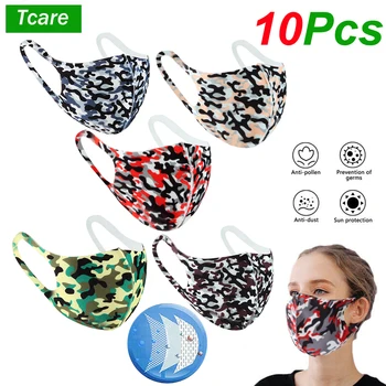 

10Pcs/Lot Anti Dust Unisex Waterproof Reusable Face Mouth Mask Protective 3D Anti Pollution Cover for Cycling Camping Travel