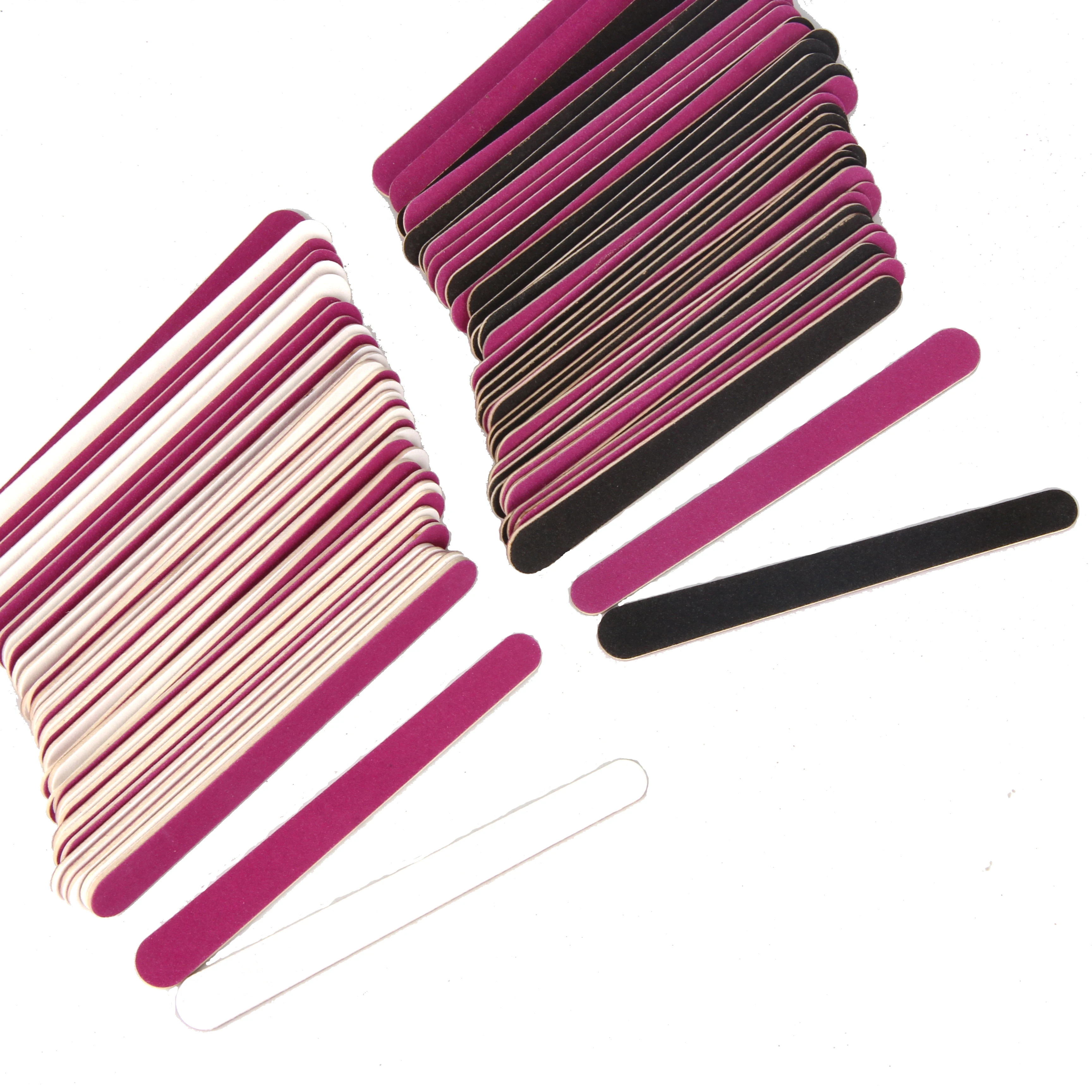 

100Pcs Disposable Nail Files Double-Color Buffer Sanding Files Nail File Set Tools Gel Polish Remover Pack Callus Rasp Grit