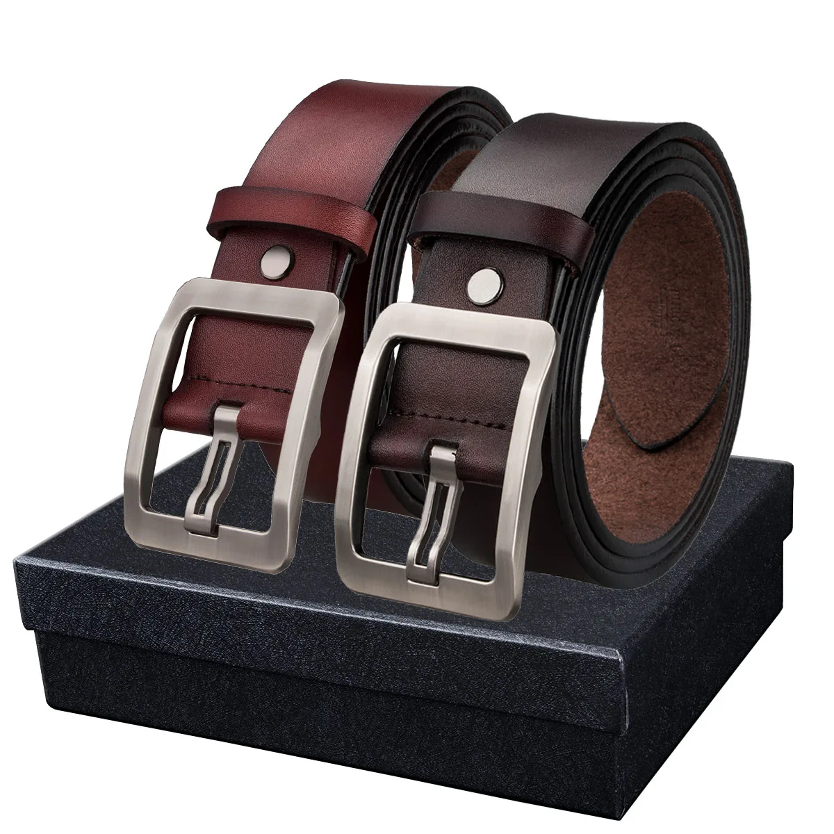 Pin Buckle Belt Genuine Leather Belts 