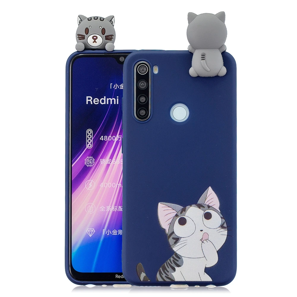 Redmi 8 8A Xiaomi Redmi Note 8T чехол 3D Kawaii панда Единорог силиконовый мягкий чехол для Funda Xiaomi Redmi Note 8 Pro Чехол для женщин - Цвет: 11