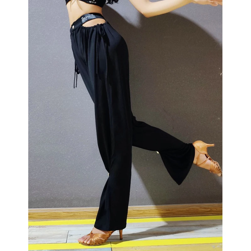 Ballroom Dance Pants Women Latin Practice Wear Black Modern Dance Wear