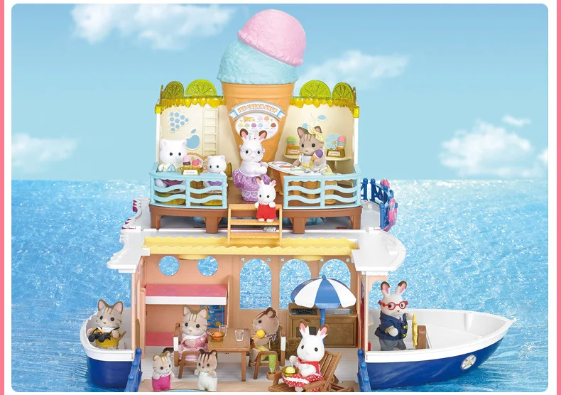 Semipkg дети Sylvanian Families игрушка мороженое девушки игровой дом кукла эмуляция игрушки 5228