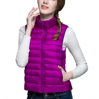 

Fashion Winter Women Down Vest Female Sleeveless Vest Jacket Warm Down Jacket Plus Size Women Sleeveless Jackets 4XL