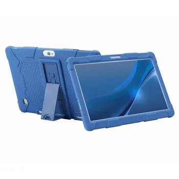 

Silicone Case for 10 10.1 Inch Android Tablet PC Foldable Protective Shell Universal Stand Protection Folio Cover + Pen