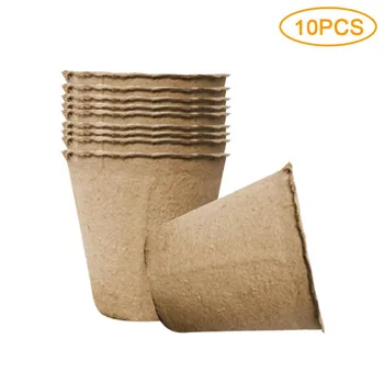 

10/50/100PCS Peat Pots For Seedlings Gardening Seed Starter Tray Kit Biodegradable Plant Starting Pots 6CM/8CM