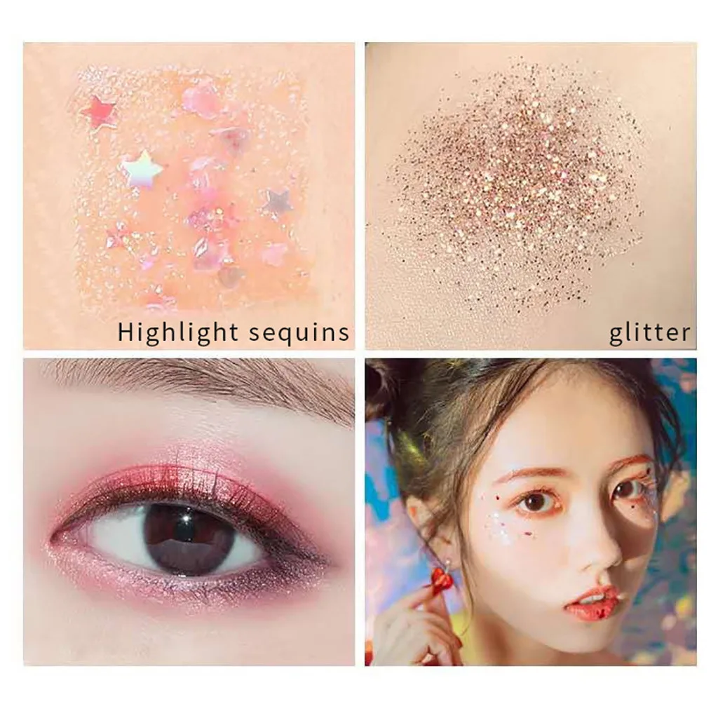 Glitter Eyeshadow Palette Nude Matte Metallic Smoky Lasting Makeup Shadows Professional Eye Makeup With Mirror#YJ2