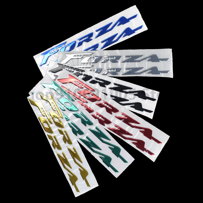 New Motorcycle 3D Emblem Badge Decal For Honda Forza 125 250 300 Fuel Tank Logo FORZA Sticker Gas Protective | Автомобили и