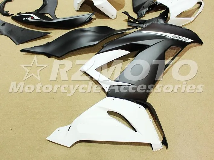 ABS полный обтекатель комплект подходит для Kawasaki ZX6R 2013 Обтекатели ZX-6R Ninja 636 599 приятный белый черный