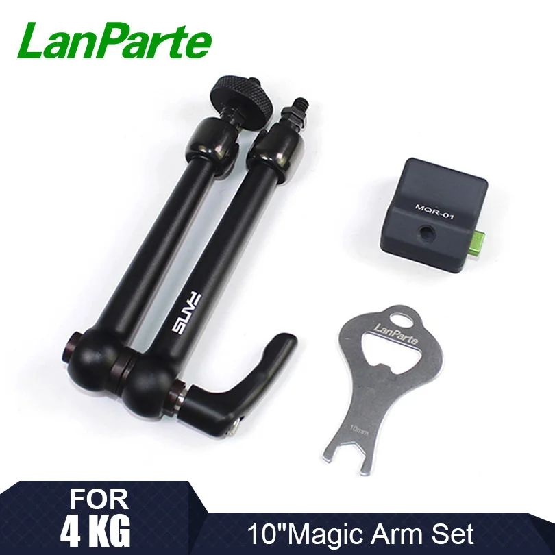 

LanParte 10'' Friction Magic Arm monitor quick release articulating arm with 4KG Load Capacity